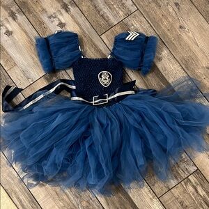 Mia Belle Girls Police Officer Inspired Costume Dress